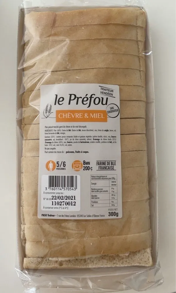 Préfou chèvre & miel