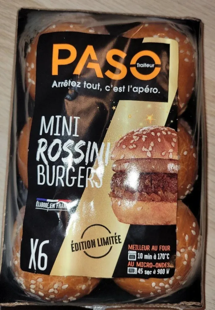Mini Rossini Burger x6