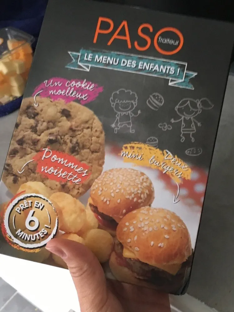 Paso traiteur le menu des enfants