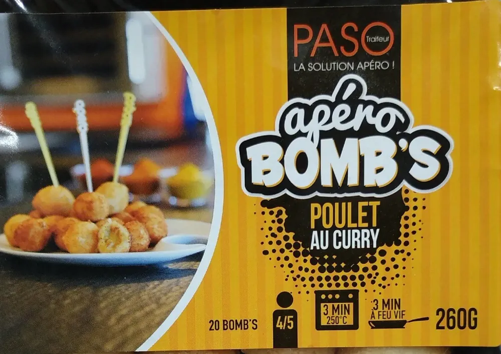 Apéro bomb's poulet au curry