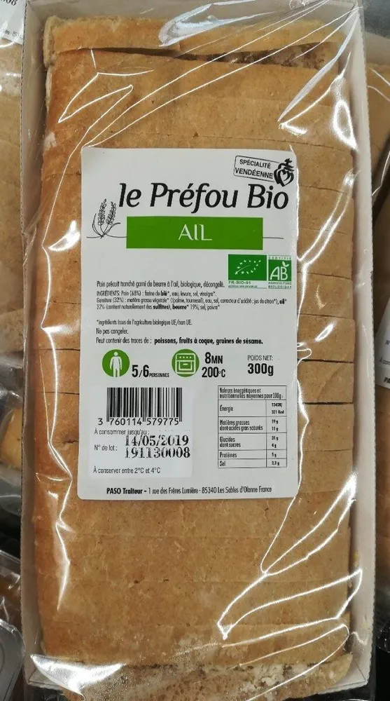 Préfou bio ail