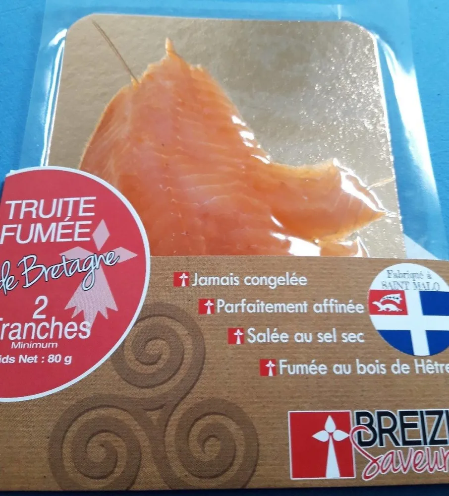 Truite fumée de Bretagne