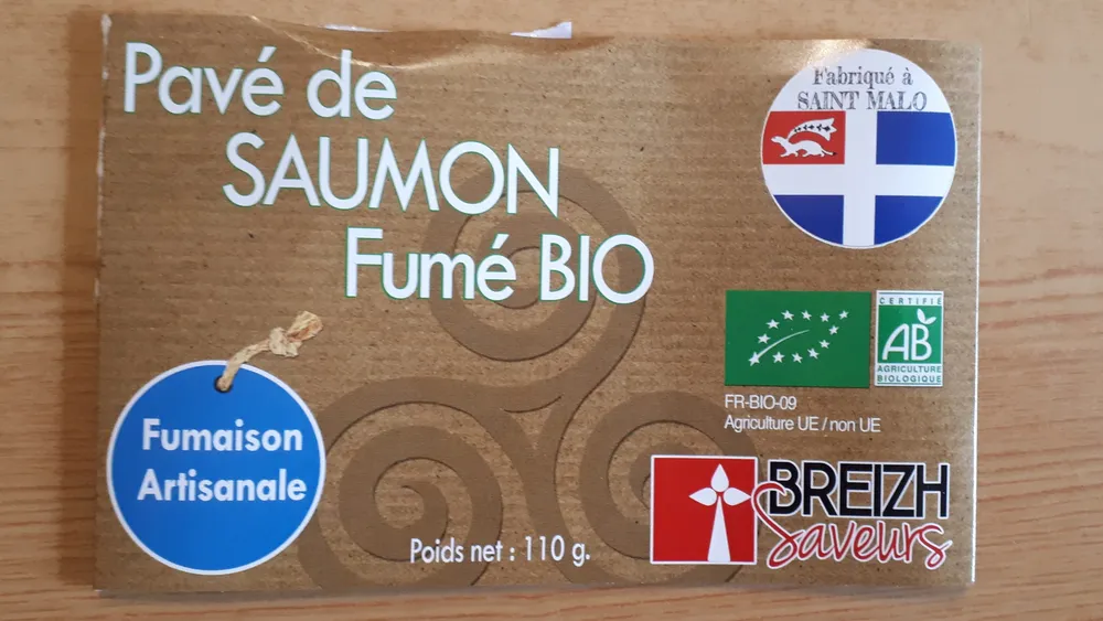 Pave de saumon bio fume