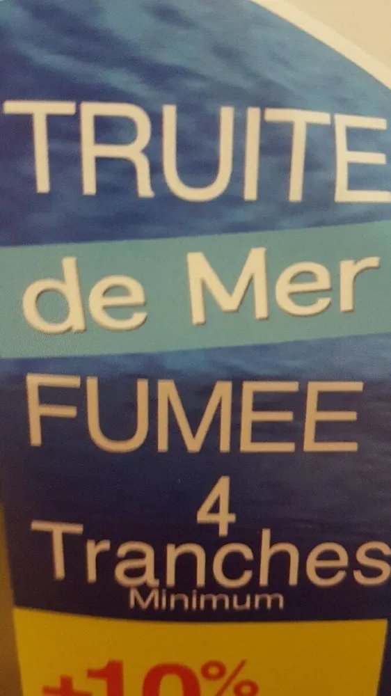 Truite de mer fumée 4 tranches