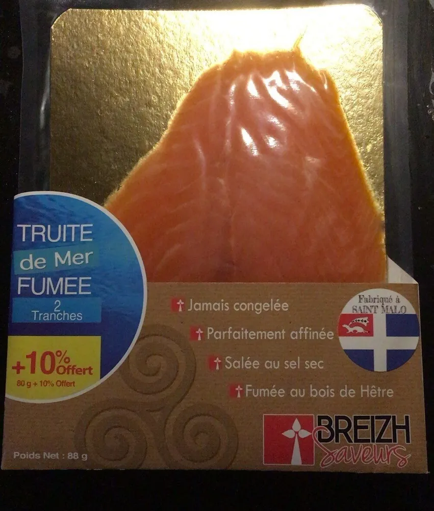 Truite de mer fumée