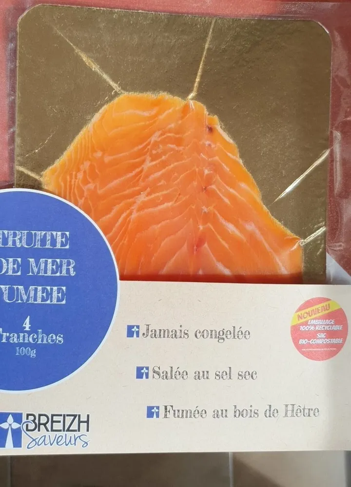 Truite de mer fumée