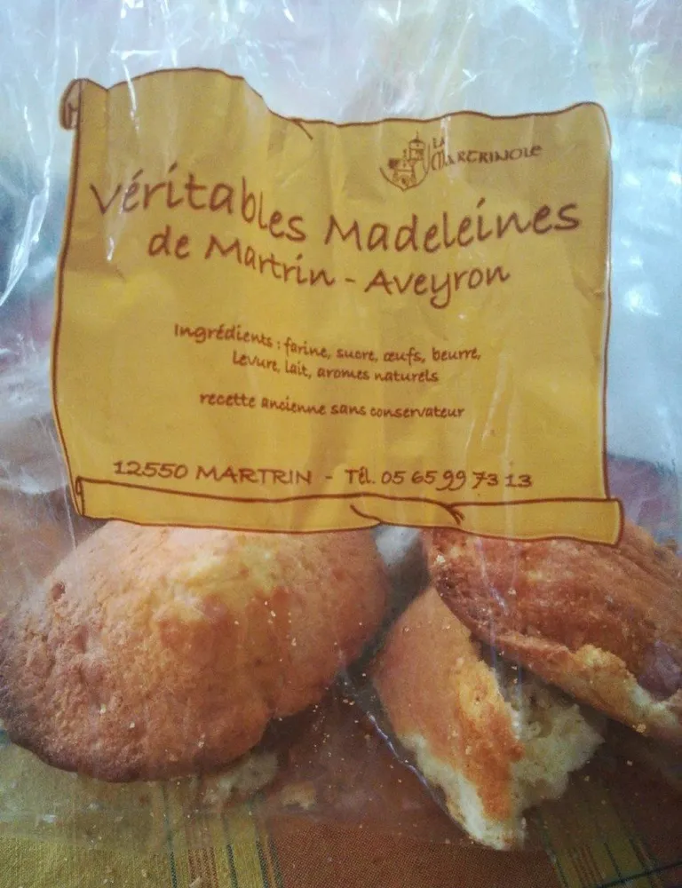 Véritables Madeleines de Martrin - Aveyron