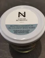 Rillettes d'esturgeon au caviar et baies roses