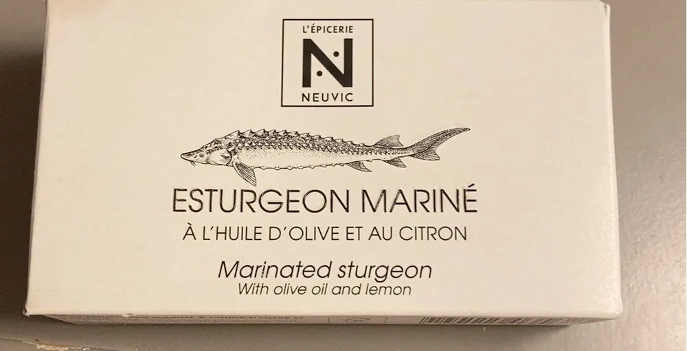 Esturgeon mariné