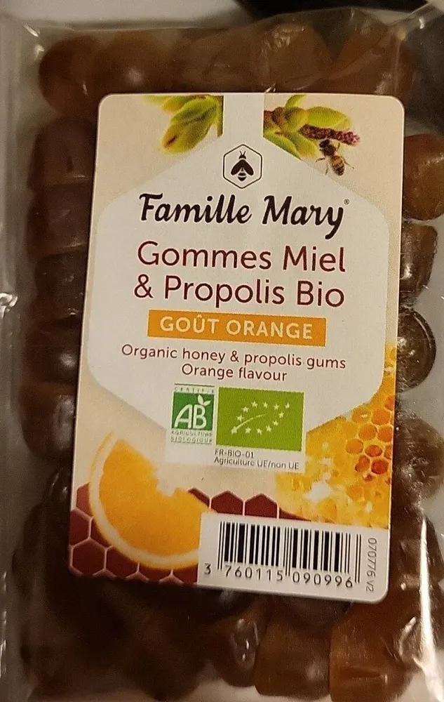 Gommes miel et propolis bio