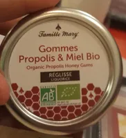 Gommes Propolis et Miel Bio Saveur Réglisse