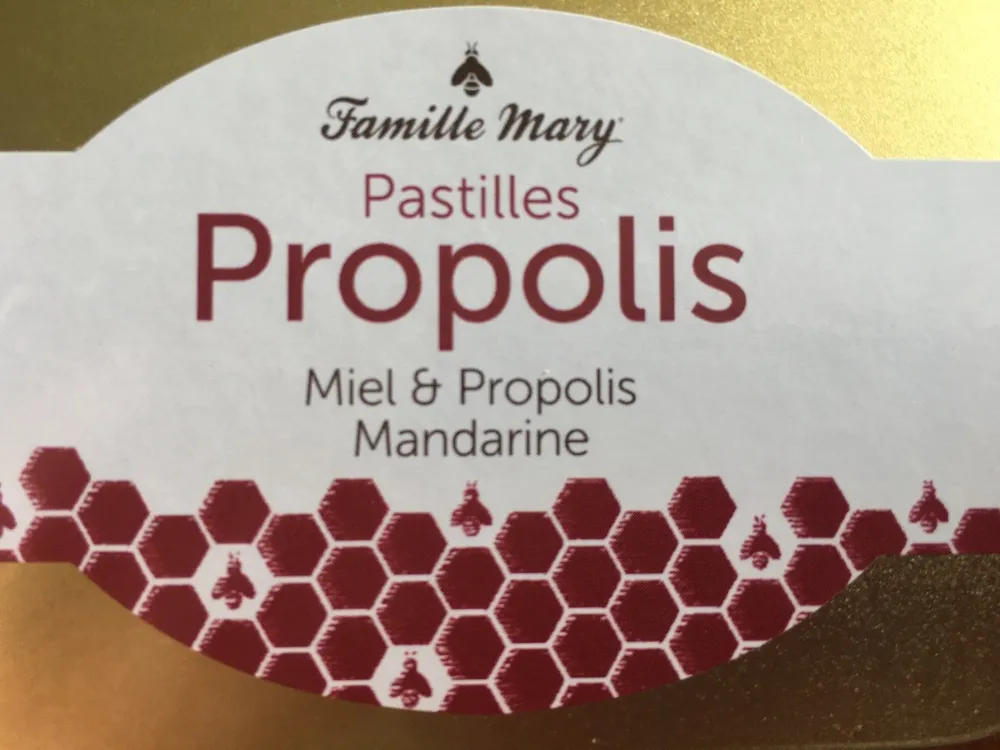 Pastilles Propolis miel et propolis mandarine