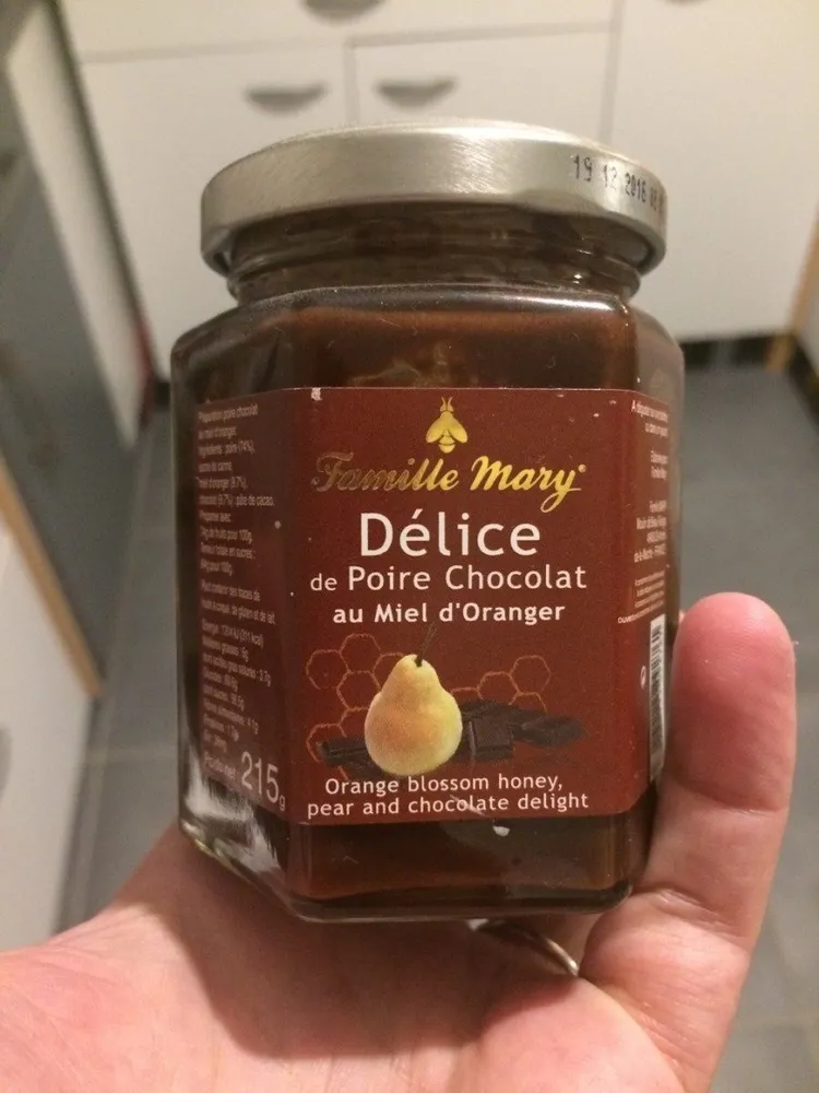Délice poire chocolat au miel d'oranger