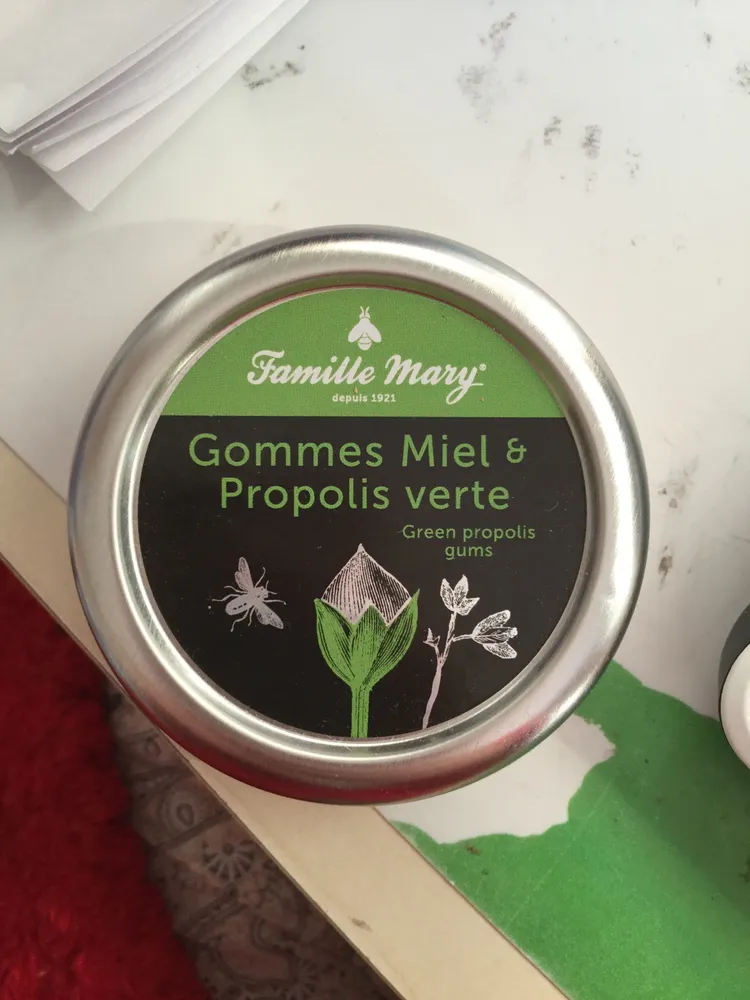 Gomme miel et propolis verte