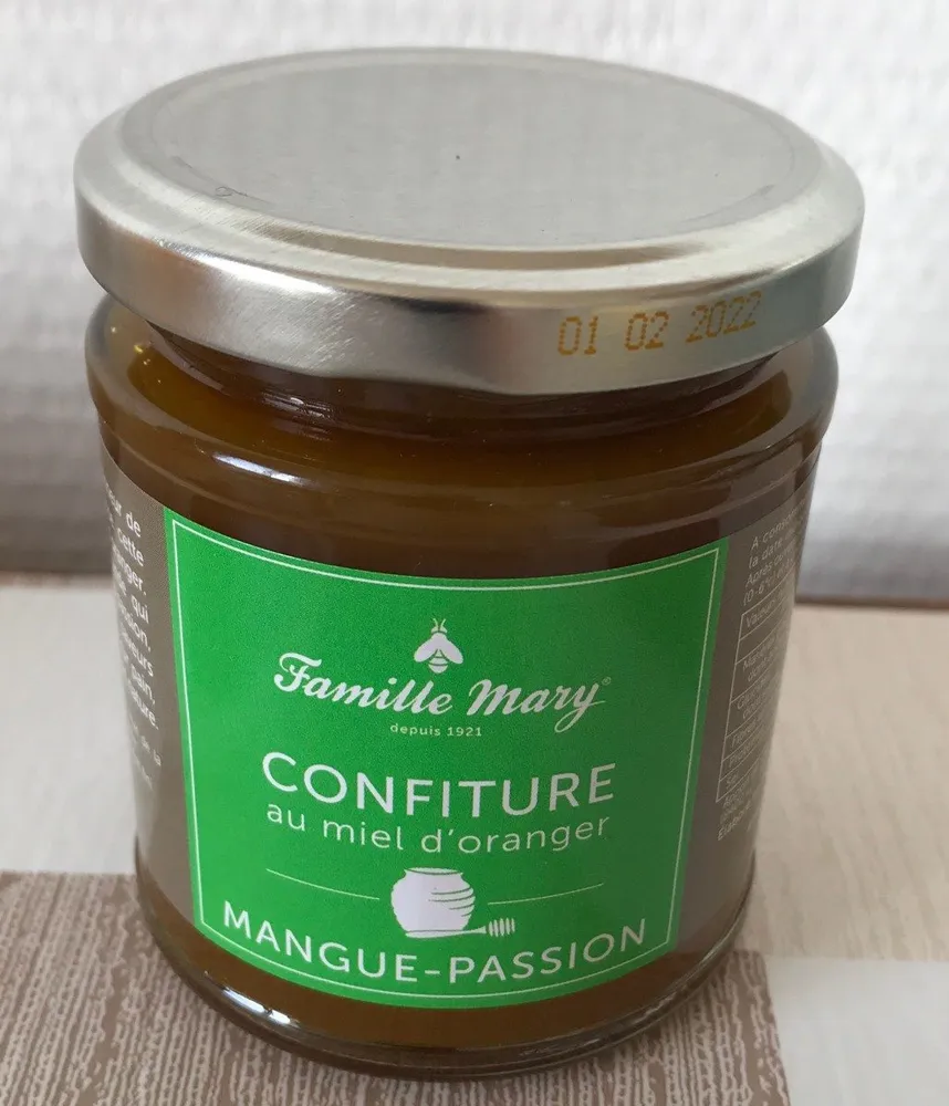 Confiture mangue passion