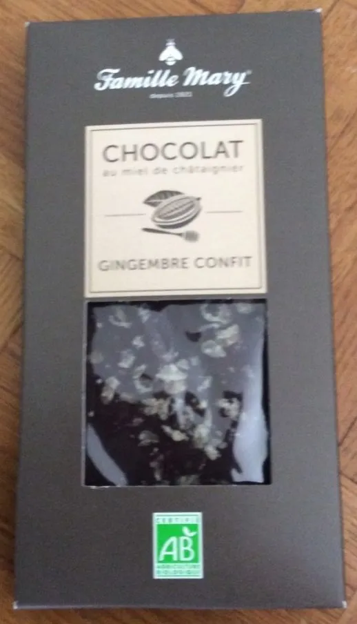 Chocolat gingembre confit