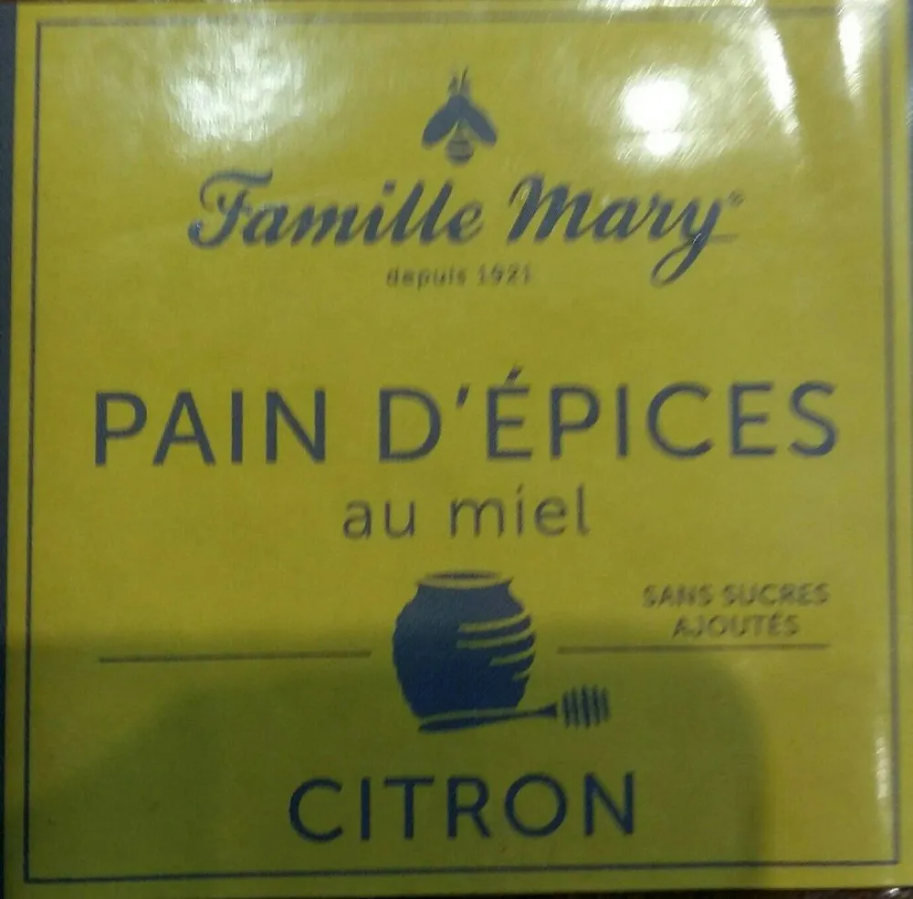 Pain d épices au miel citron