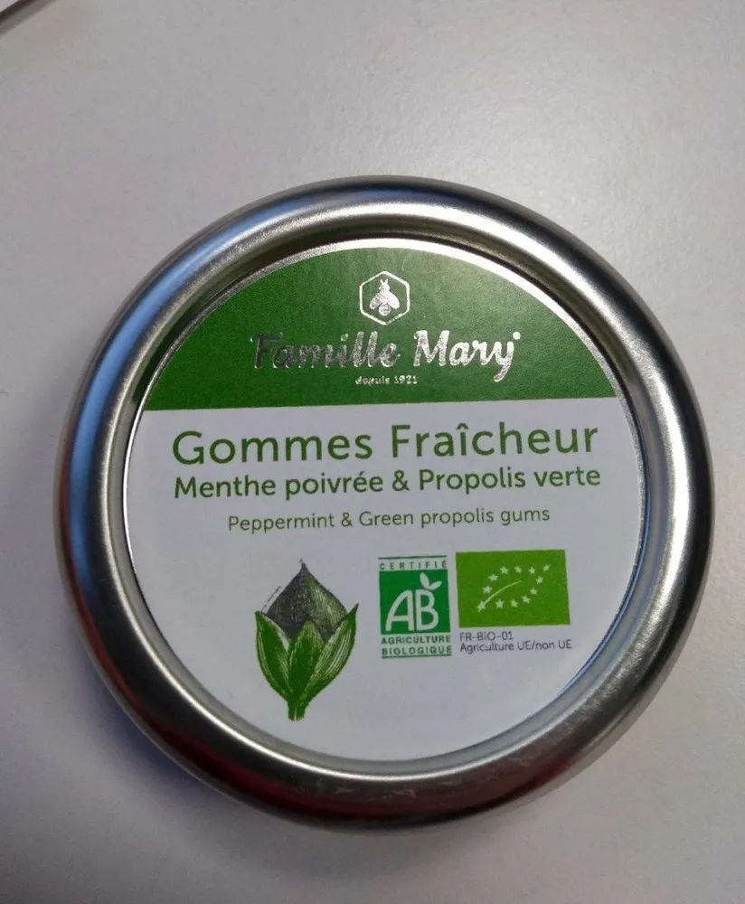 Gommes fraîcheur