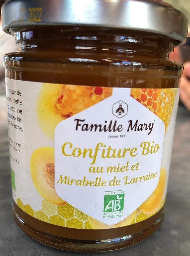 Confiture Bio au miel et mirabelle de Lorraine