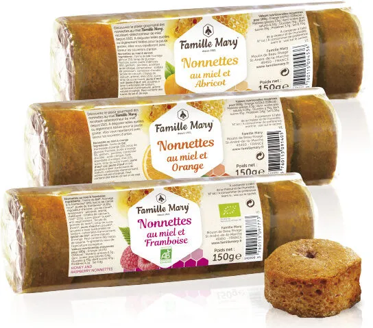 Nonnettes au miel et framboise