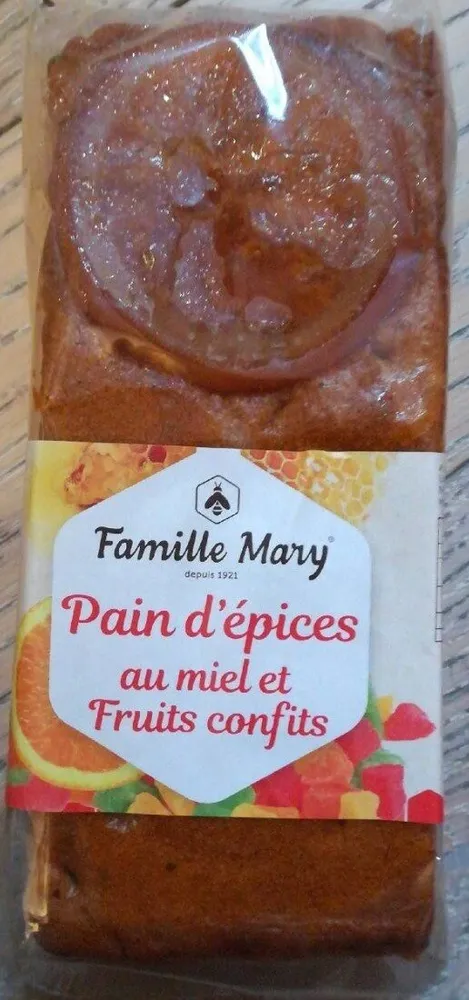 Pain d'épices au miel et fruits confits
