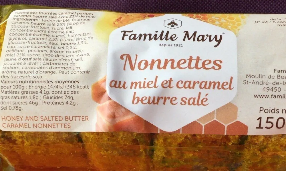 Nonnettes au miel et caramel beurre salé
