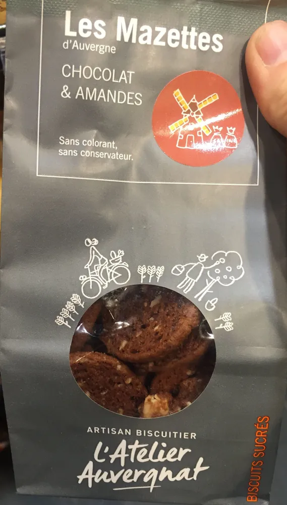 Les Mazettes d'Auvergne Chocolat & Amandes