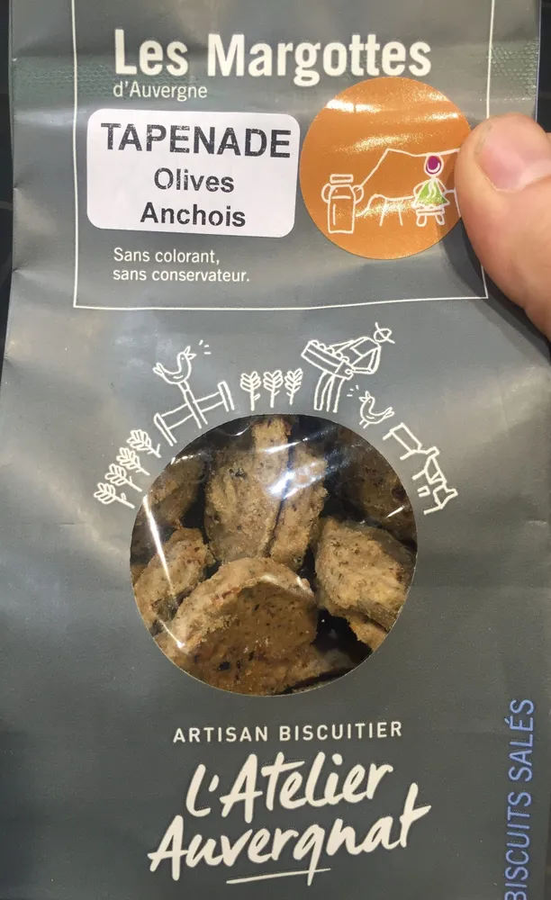 Les Margottes d'Auvergne Tapenade Olives Anchois