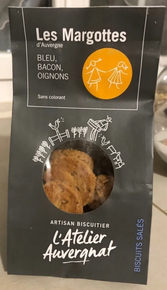 biscuits salés bleu, bacon, oignons