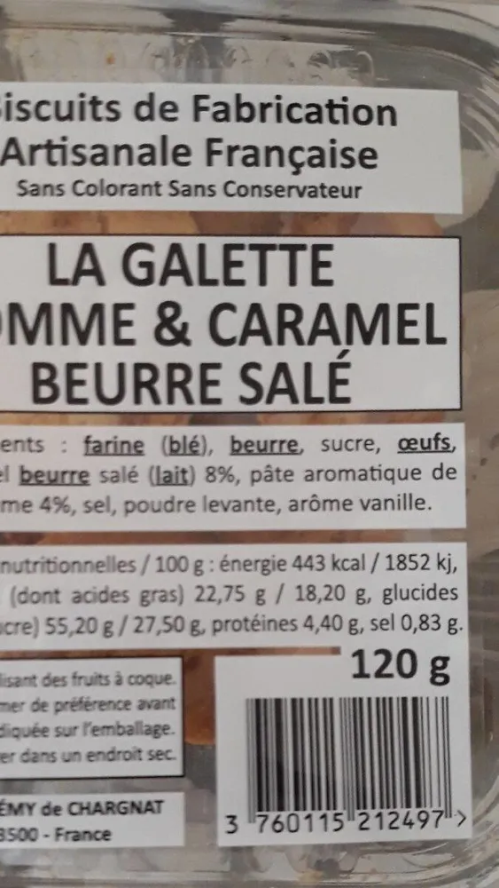 Galette pomme et caramel beurre salé