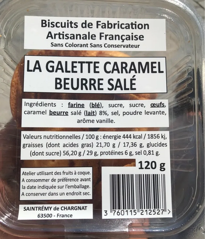 La galette caramel beurre salé