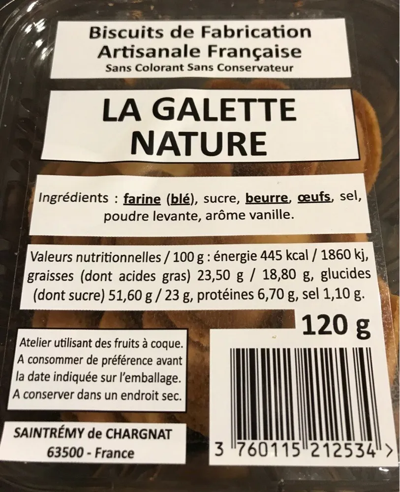 La galette nature