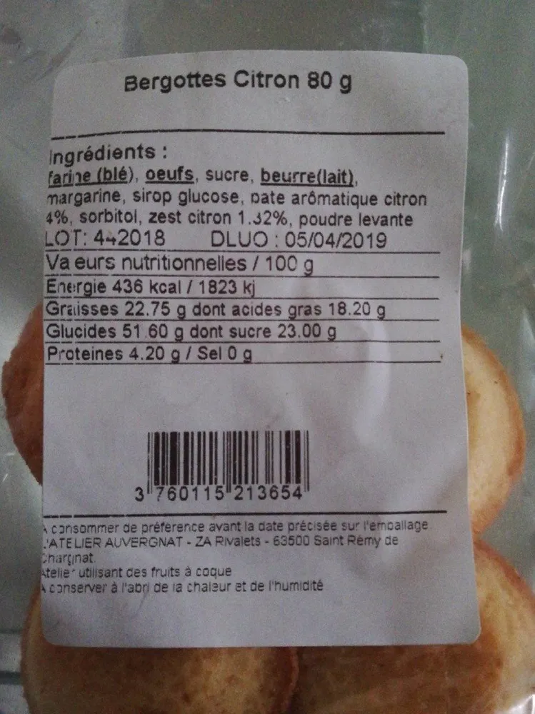 Bergottes citron 80g