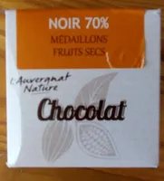 Medaillons fruits secs chocolat