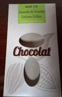 Chocolat noir amandes  noisettes