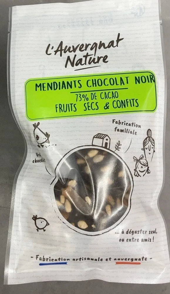 Mendiants chocolat noir