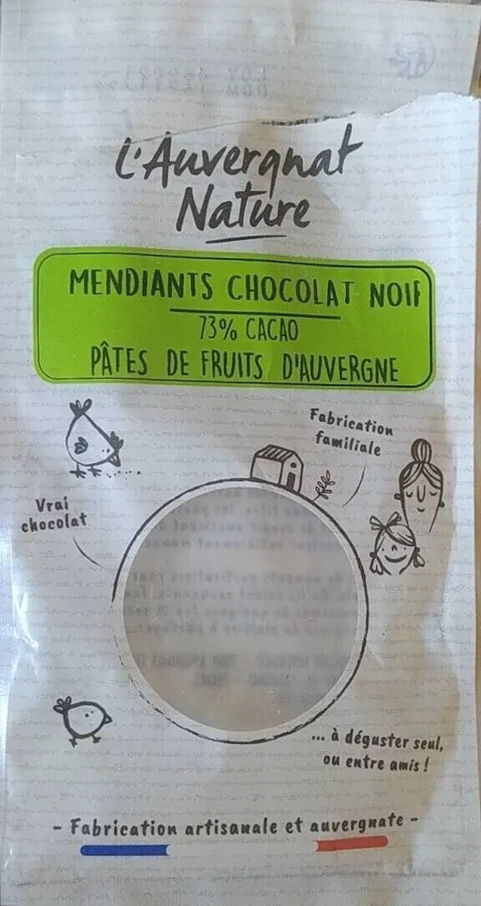 Mendiants chocolat noir
