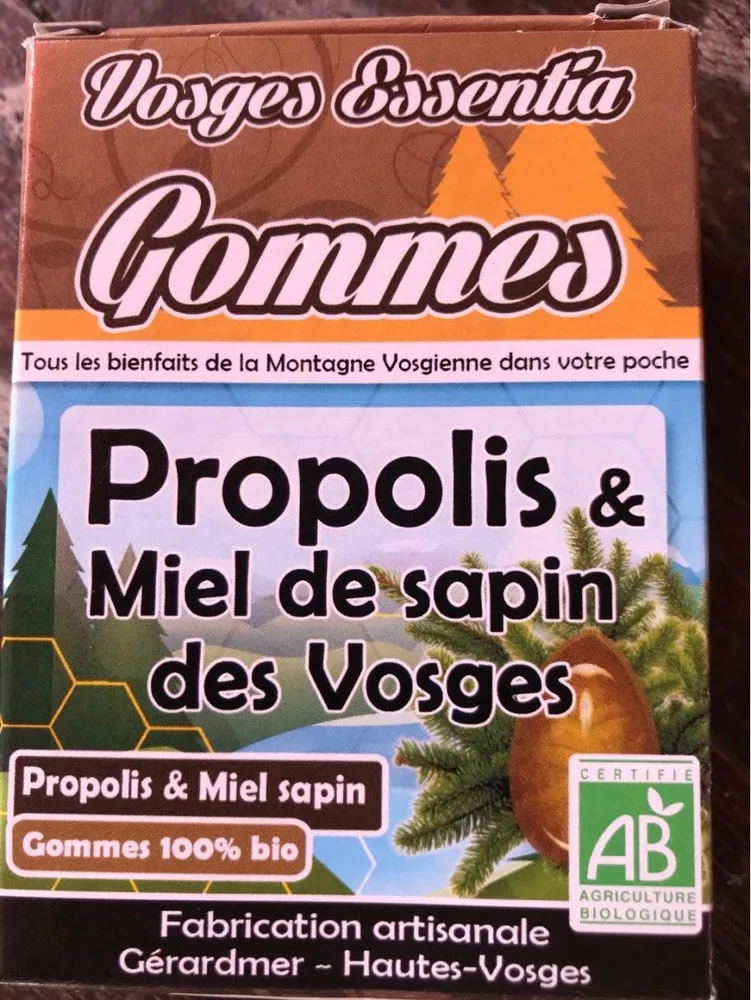 Gommes - propolis et miel de sapin des Vosges