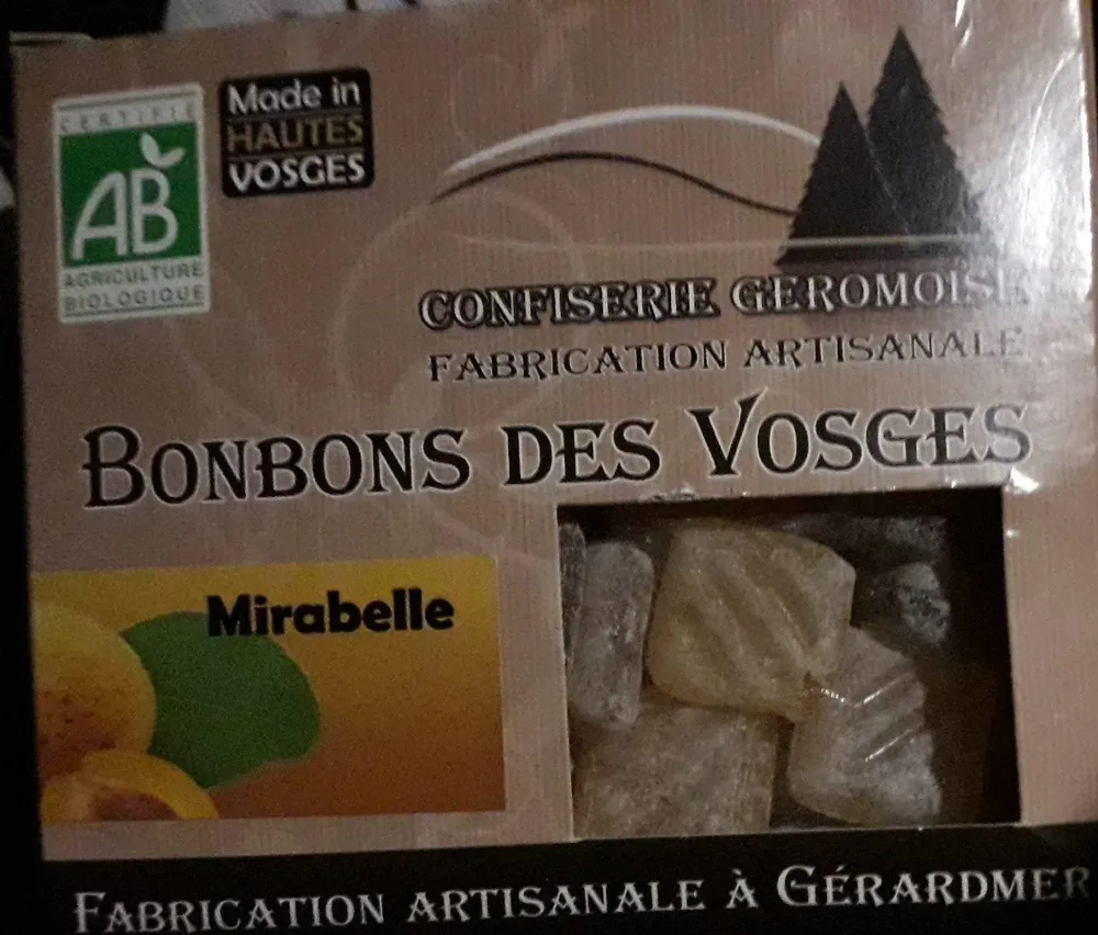 Bonbons des Vosges mirabelle