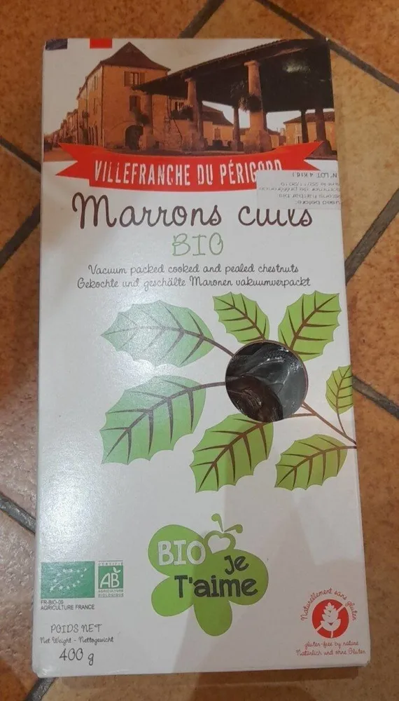 Marrons cuits BIO