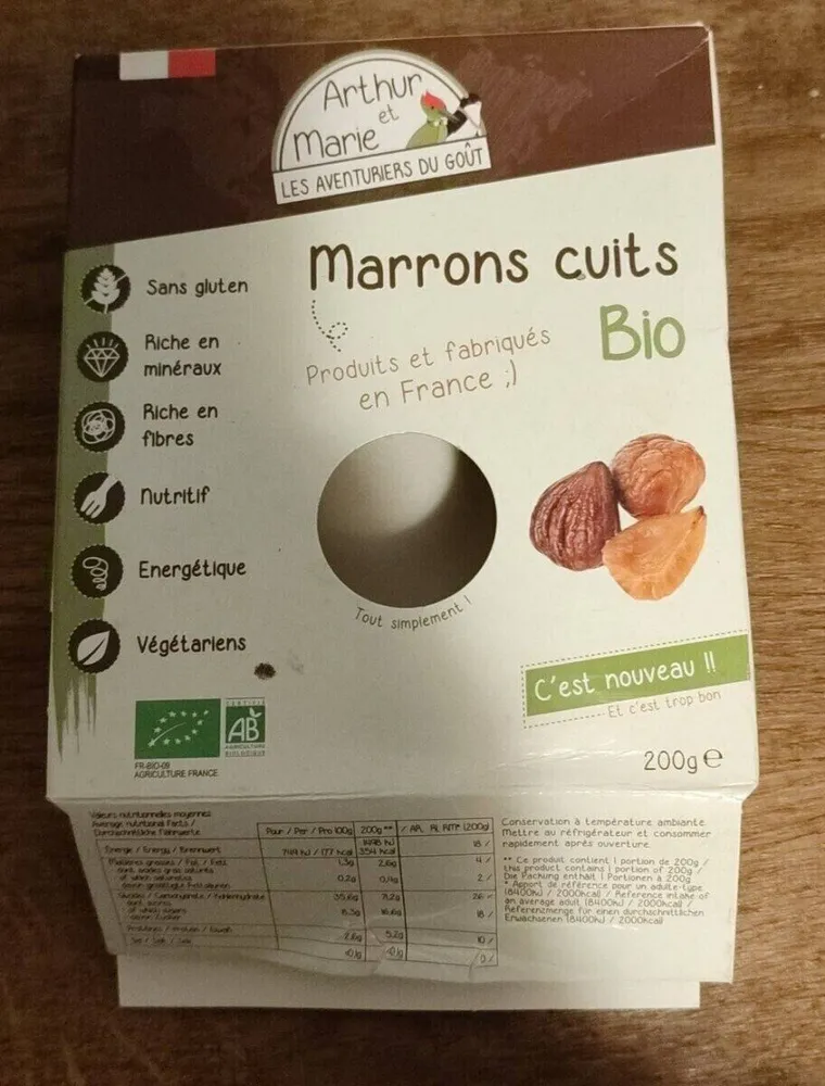 Marrons cuits bio