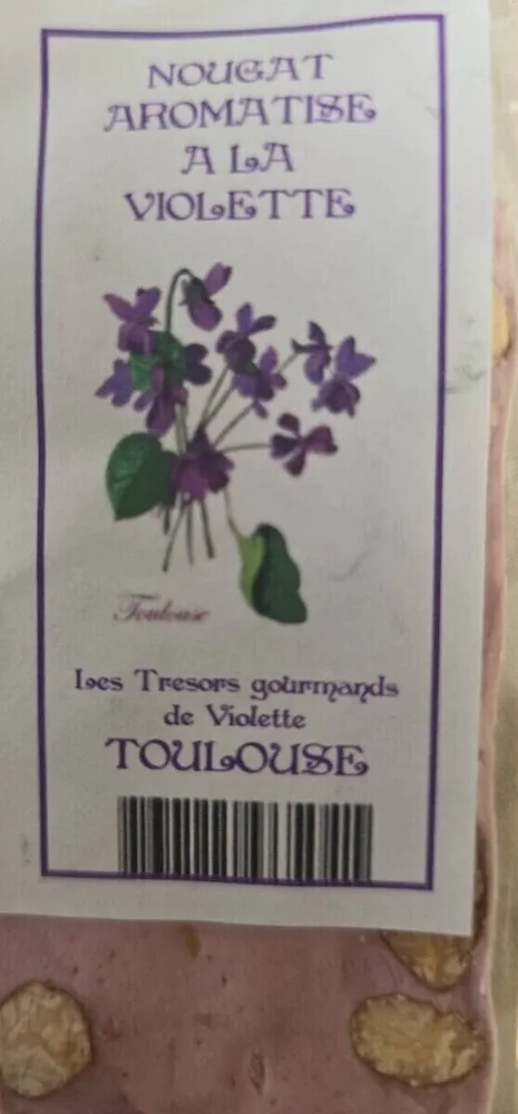 NOUGAT AROMATISE A LA VIOLETTE