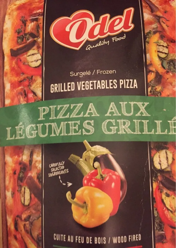 Pizza aux legumes grilles