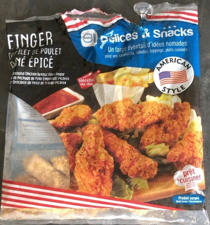 Finger de filet de poulet pane epicé