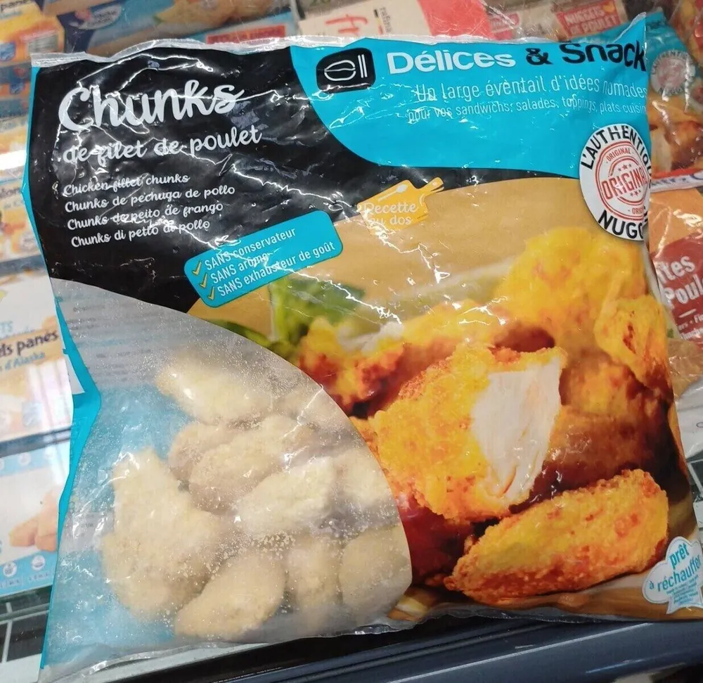 Chunksde filet de poulet
