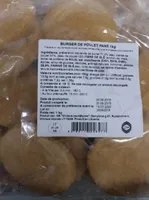 Burger de poulet pané