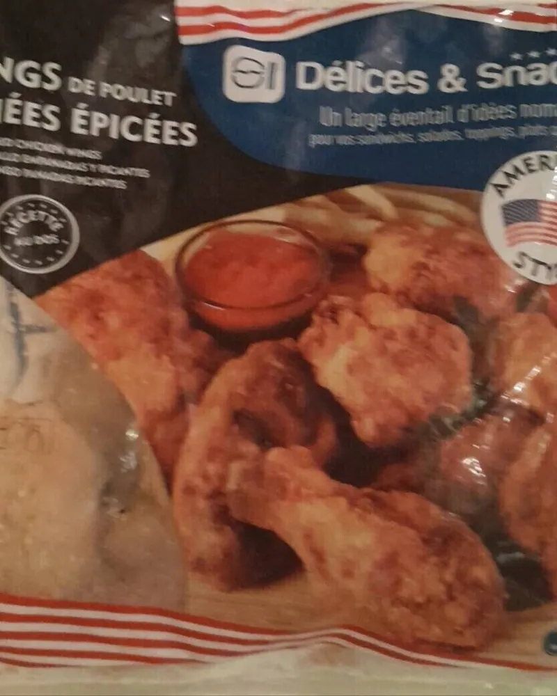 Wings de poulet panees épicées