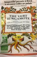 Tisane a Sucer thé Vert Bergamote