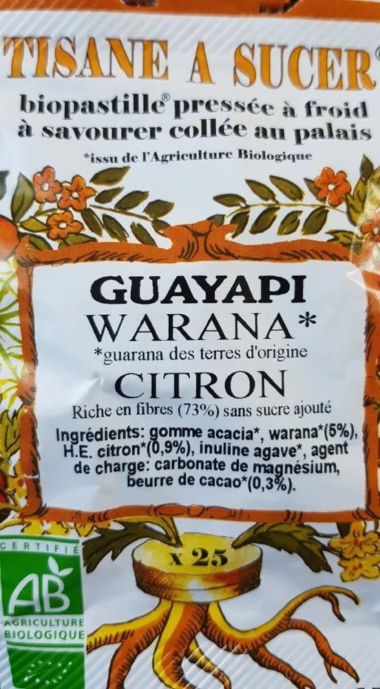 Tisane a Sucer Warana Citron