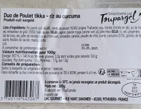 Duo de poulet tikka riz au curcuma